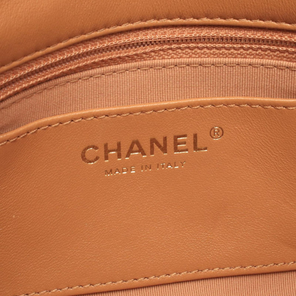 Chanel Shoulder Bag Quilted Small Flap Camel Leather Chain — view 4