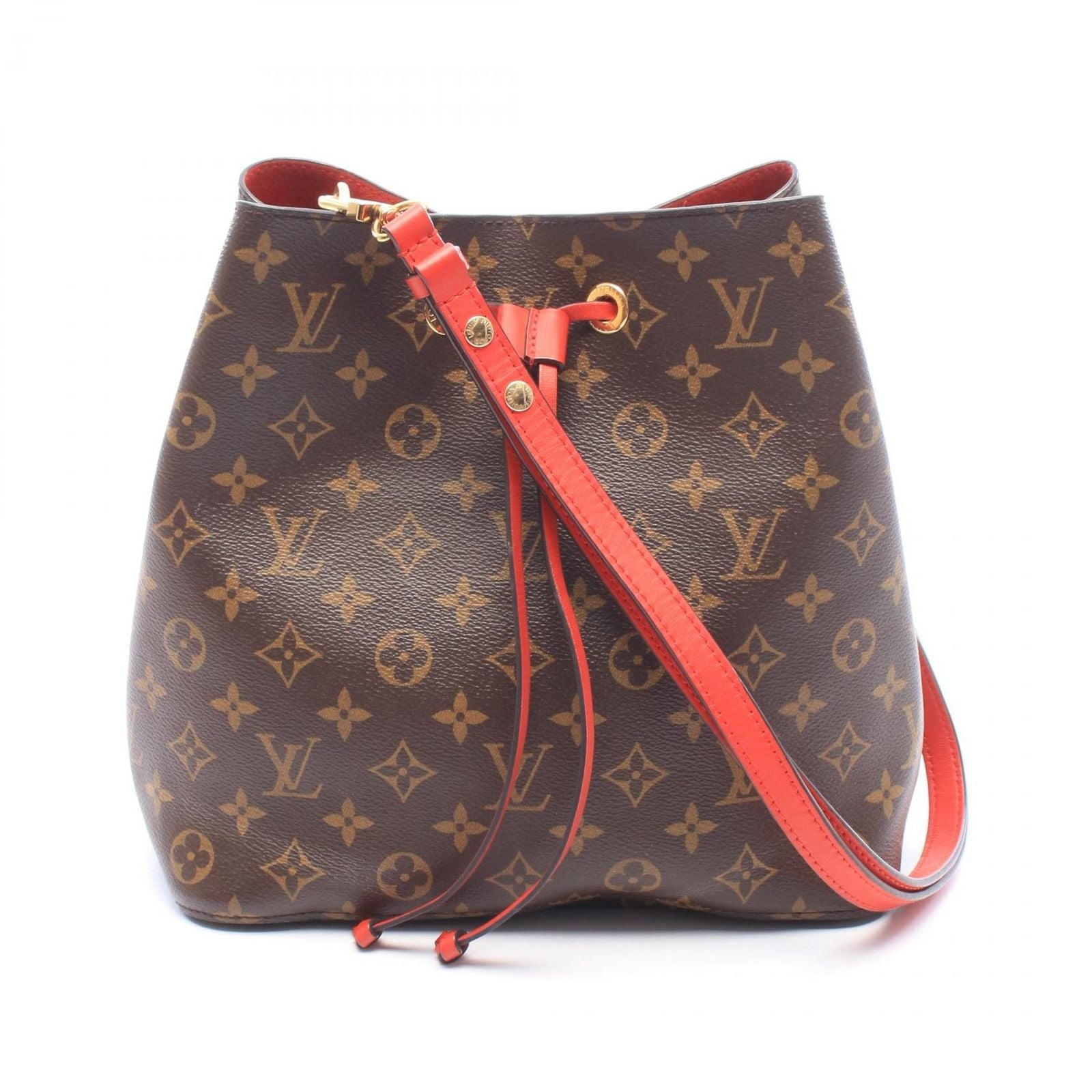 Louis Vuitton Shoulder Bag Neo Noe Coquelicot Leather