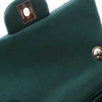 Chanel Shoulder Bag Mini Quilted 20 Blue Cotton Chain — view 6