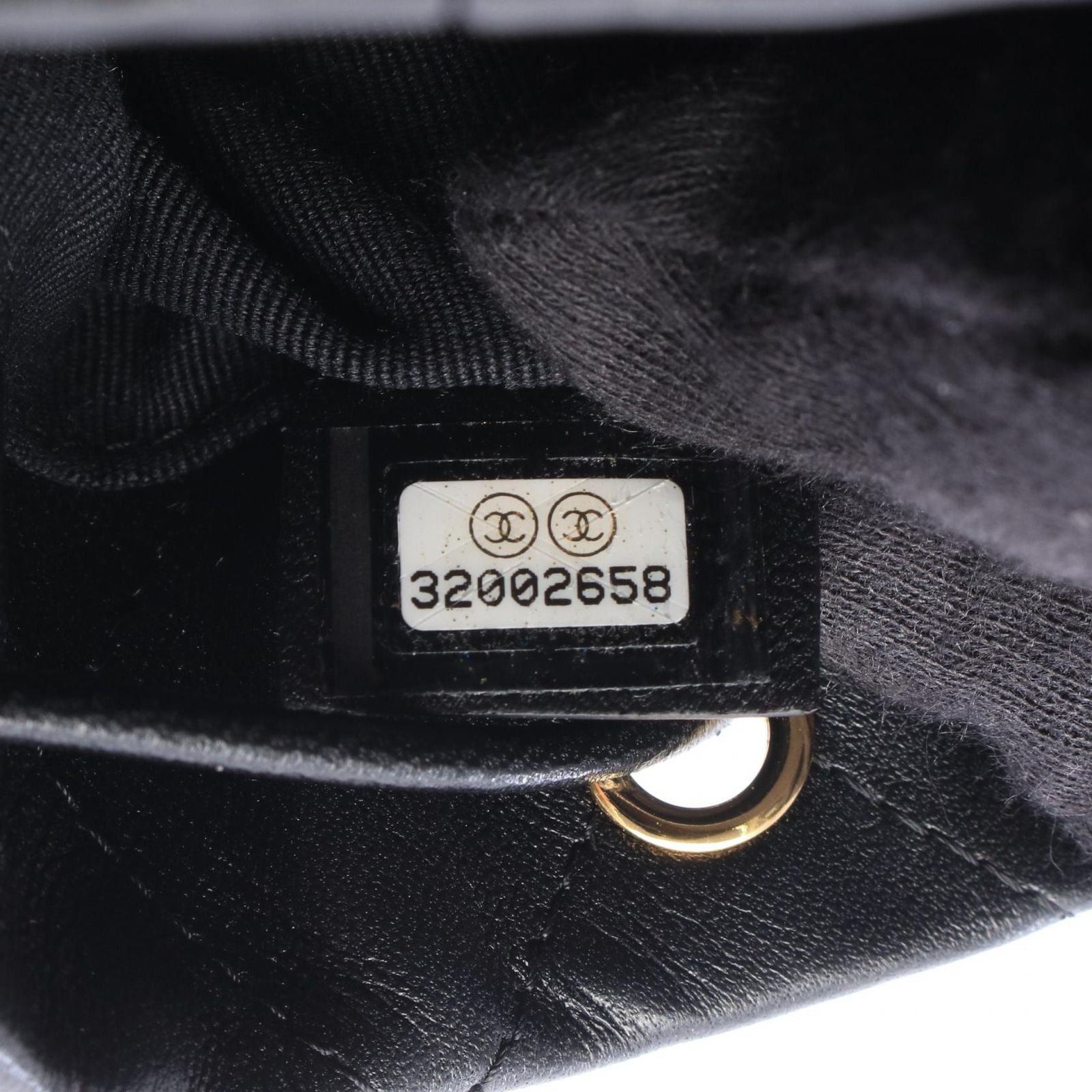 Chanel Shoulder Bag Quilted Small Black Lambskin — view 6