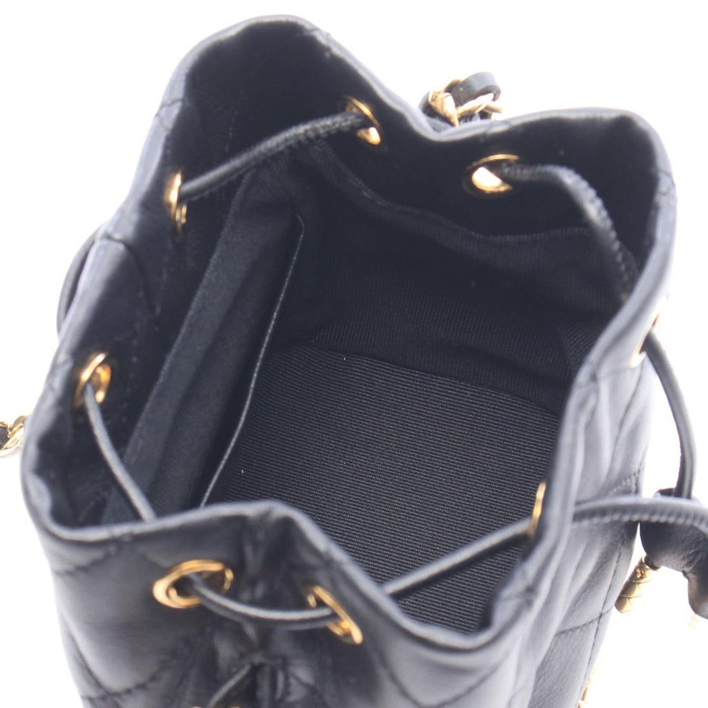 Chanel Shoulder Bag Quilted Small Black Lambskin — view 3