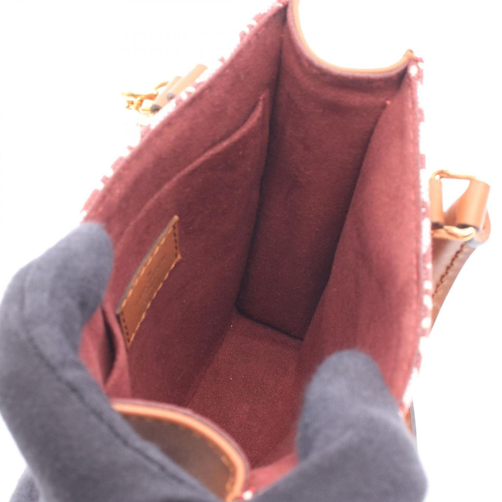 Louis Vuitton Handbag Petite Sac Plat Monogram Jacquard Since Bordeaux Canvas — view 3