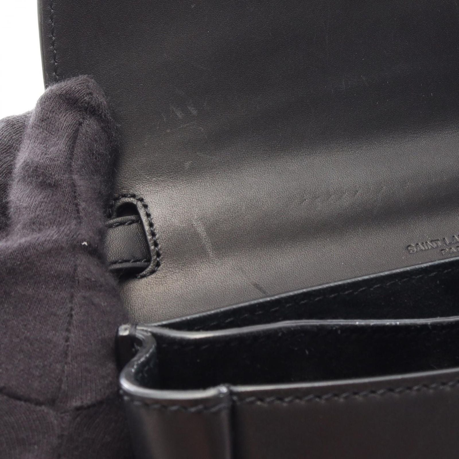 Saint Laurent Paris Shoulder Bag Kaia Small Black Leather — view 6