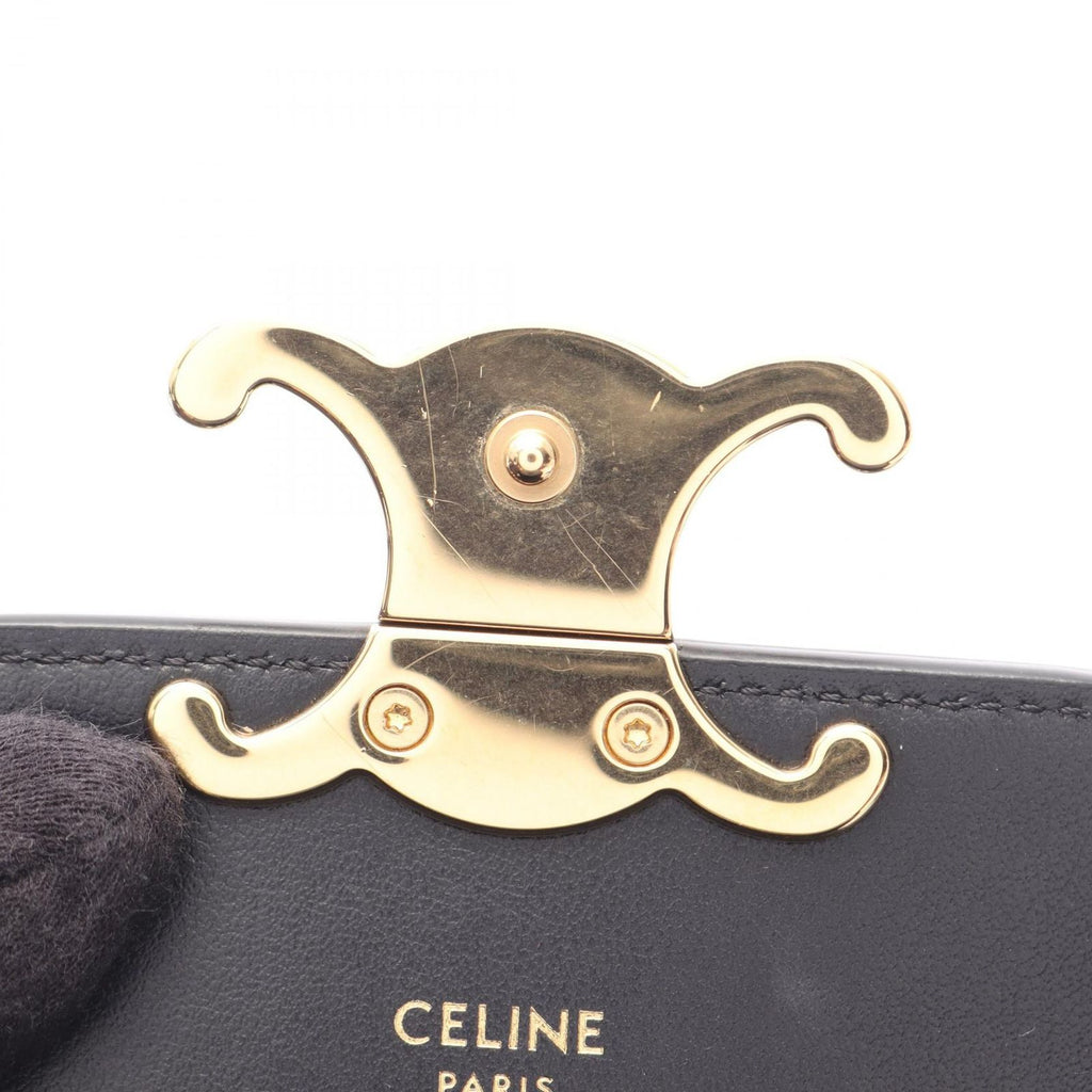Celine Shoulder Bag Mini Claude Black Leather — view 6