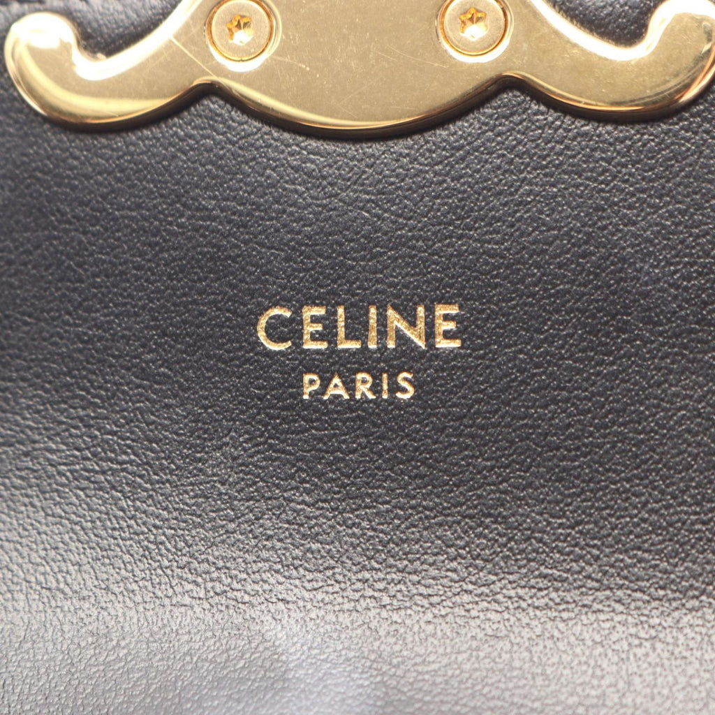 Celine Shoulder Bag Mini Claude Black Leather — view 4