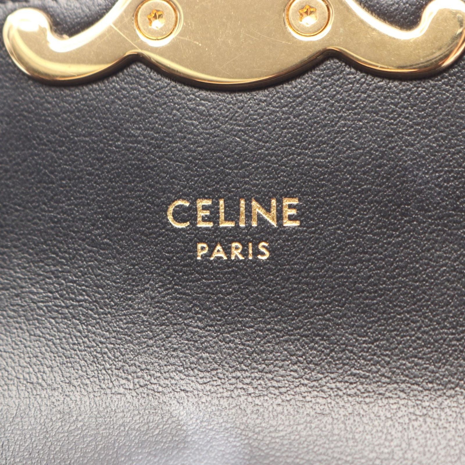 Celine Shoulder Bag Mini Claude Black Leather — view 4
