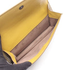Bottega Veneta Handbag Duo Yellow Brown Exotic Leather — view 4