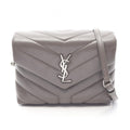 Saint Laurent Paris Shoulder Bag Toy Loulou Gray Leather