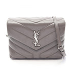 Saint Laurent Paris Shoulder Bag Toy Loulou Gray Leather