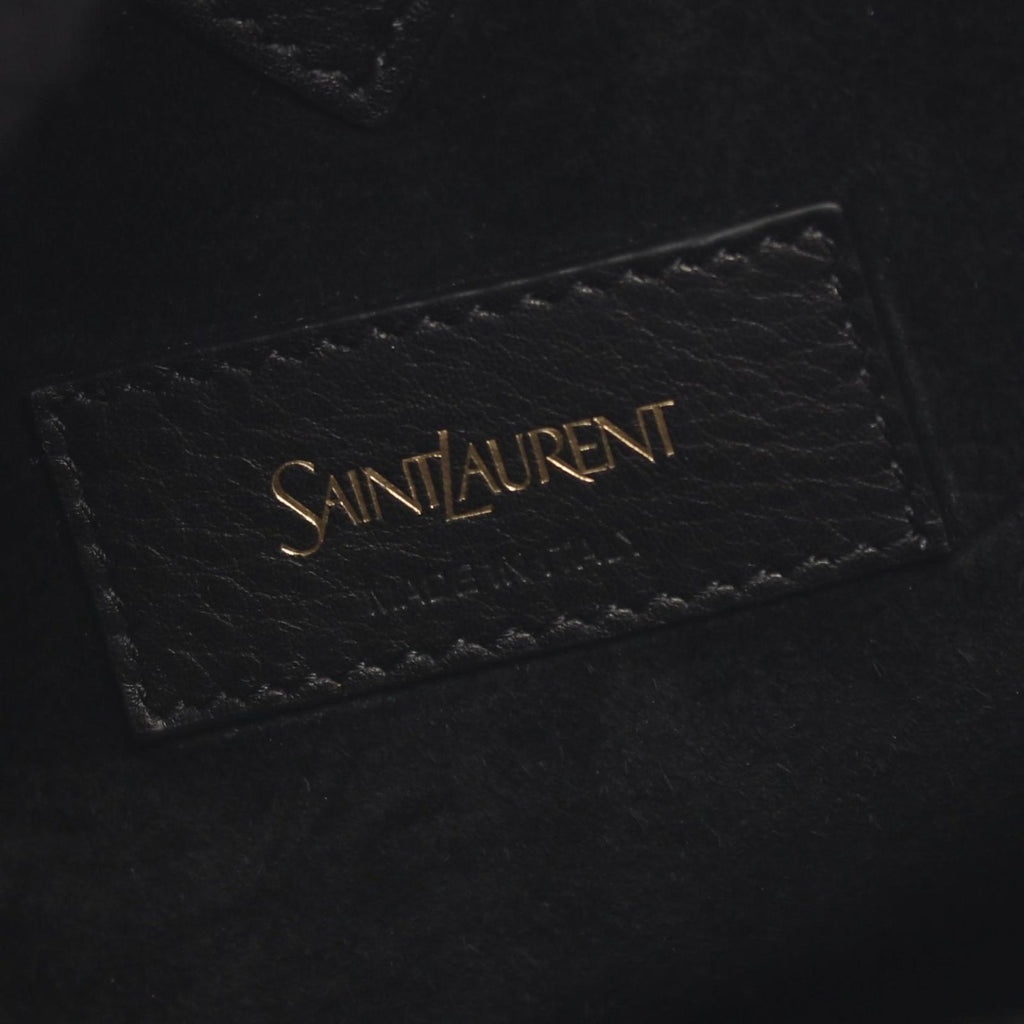 Saint Laurent Paris Handbag Bucket Small 2-Way Black Leather — view 4