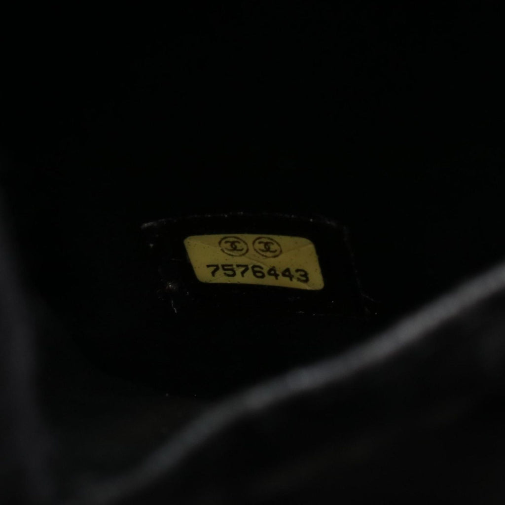 Chanel Handbag CC Logo Black Caviar Leather Vertical Vanity — view 5
