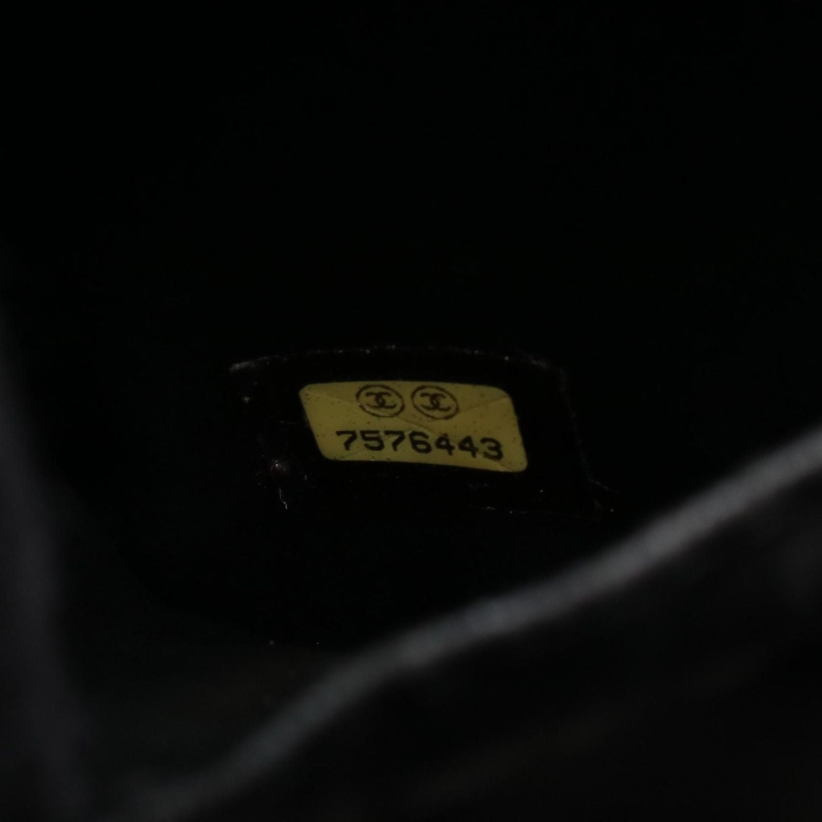 Chanel Handbag CC Logo Black Caviar Leather Vertical Vanity — view 5