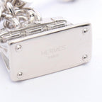 Hermes Charm Bijou de Sac Silver Black Apple Green Keychain — view 3