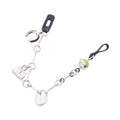 Hermes Charm Bijou de Sac Silver Black Apple Green Keychain