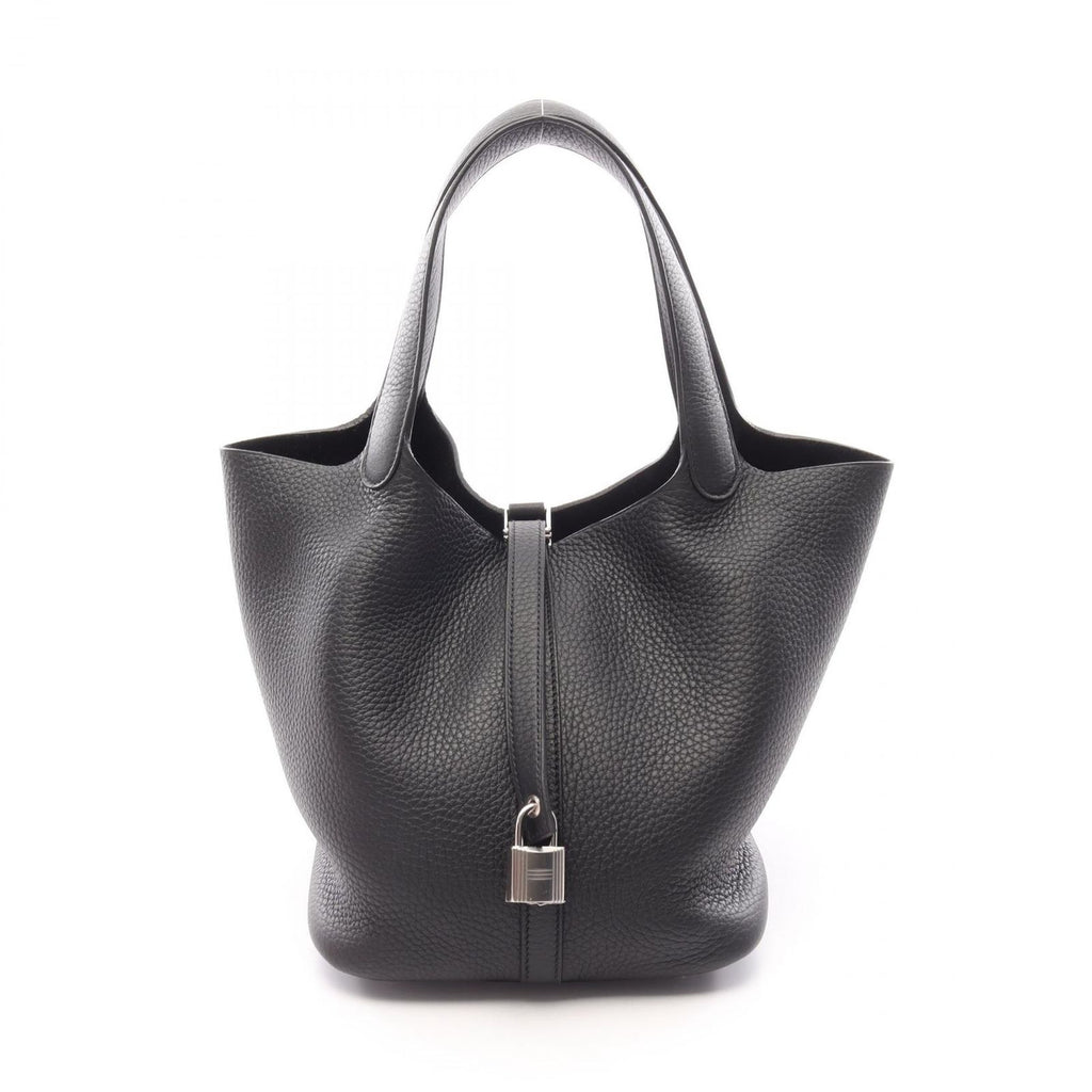 Hermes Handbag Picotin Lock MM Black Leather