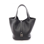 Hermes Handbag Picotin Lock MM Black Leather
