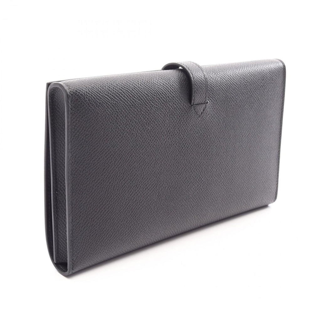 Hermes Bifold Wallet New H Passant Toutenmain Black Calfskin — view 2