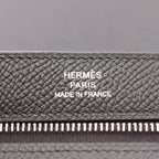 Hermes Bifold Wallet New H Passant Toutenmain Black Calfskin — view 5