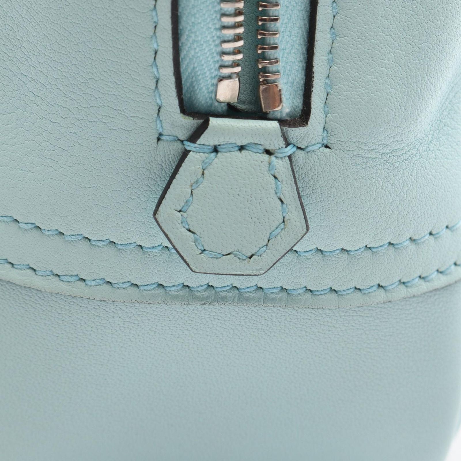 Hermes Handbag Plume 2 Mini Blue Atole Leather — view 7