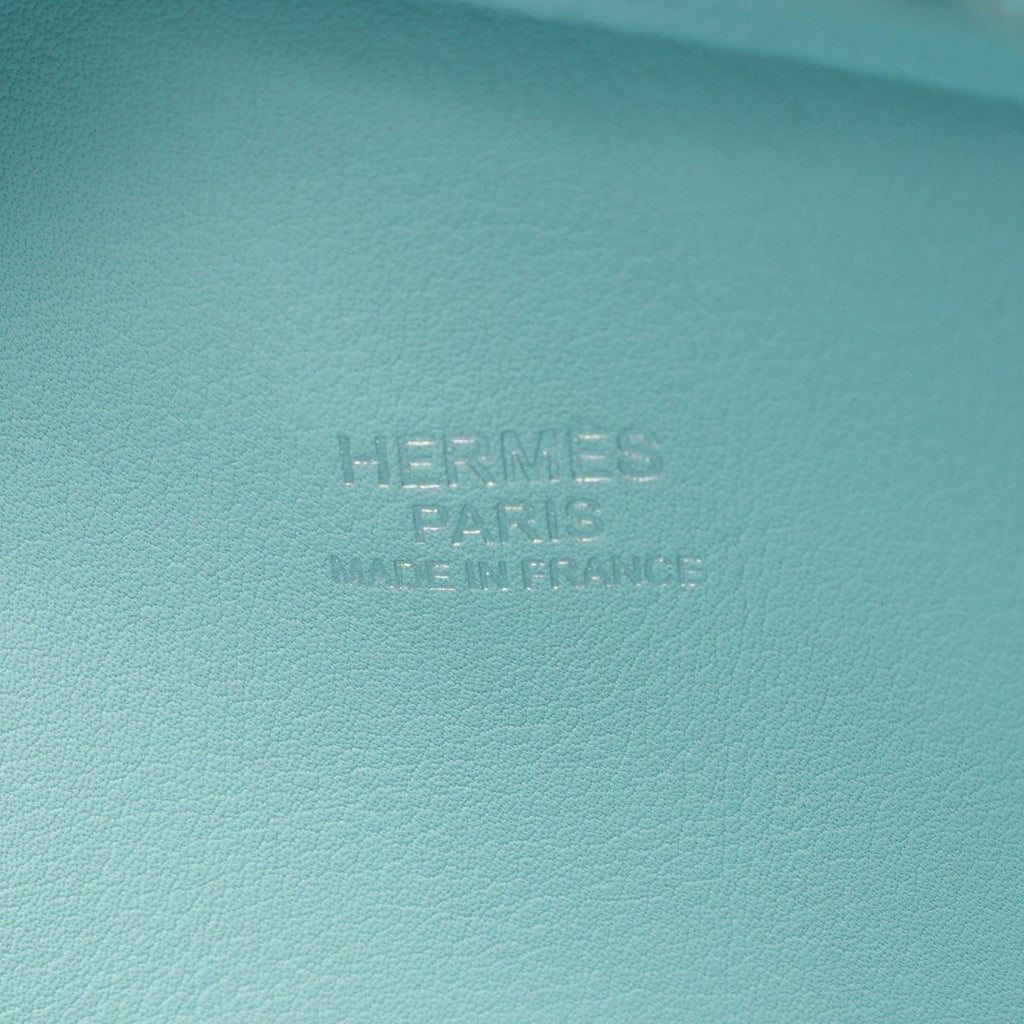 Hermes Handbag Plume 2 Mini Blue Atole Leather — view 4