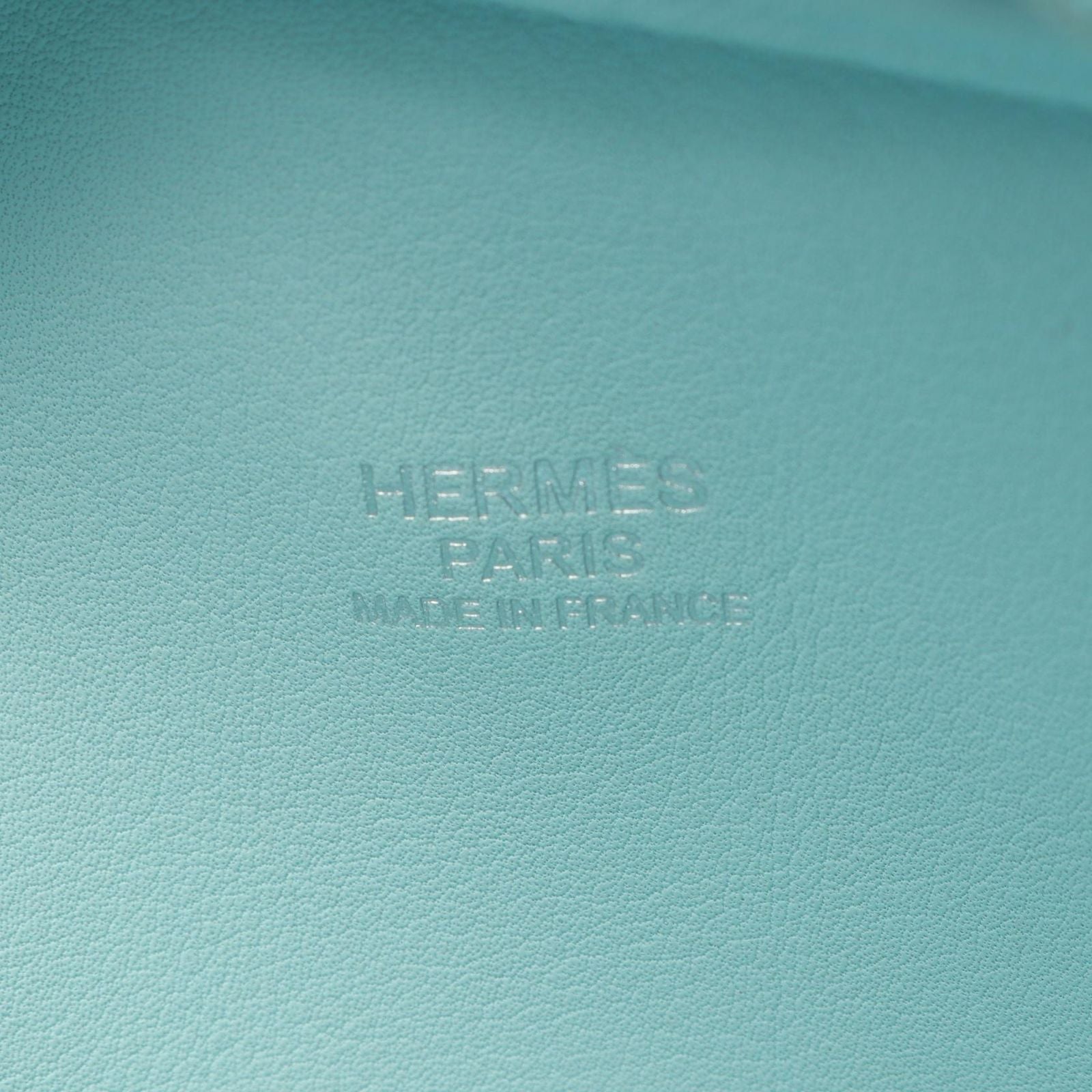 Hermes Handbag Plume 2 Mini Blue Atole Leather — view 4