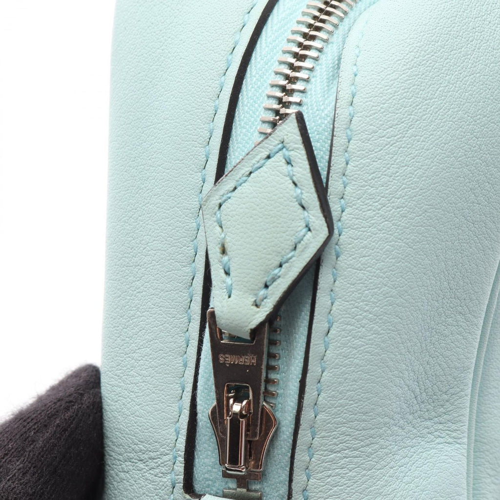 Hermes Handbag Plume 2 Mini Blue Atole Leather — view 6