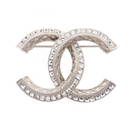 Chanel Brooch CC Logo 185 Rhinestone