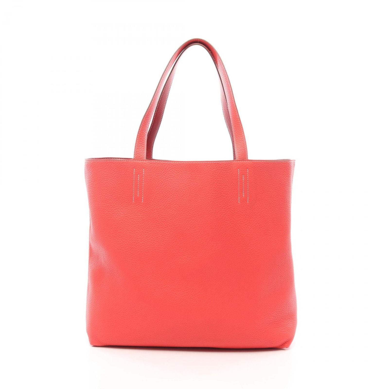 Hermes Tote Bag Double Sens 45 Rouge Casaque Rose Jaipur Reversible 36 — view 6