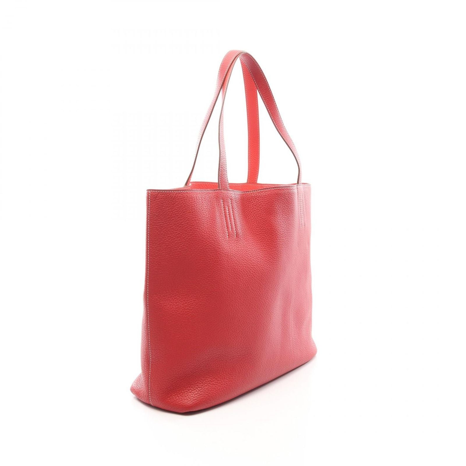 Hermes Tote Bag Double Sens 45 Rouge Casaque Rose Jaipur Reversible 36 — view 2
