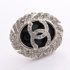 Chanel Earrings CC Logo Rhinestone — view 5