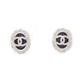 Chanel Earrings CC Logo Rhinestone