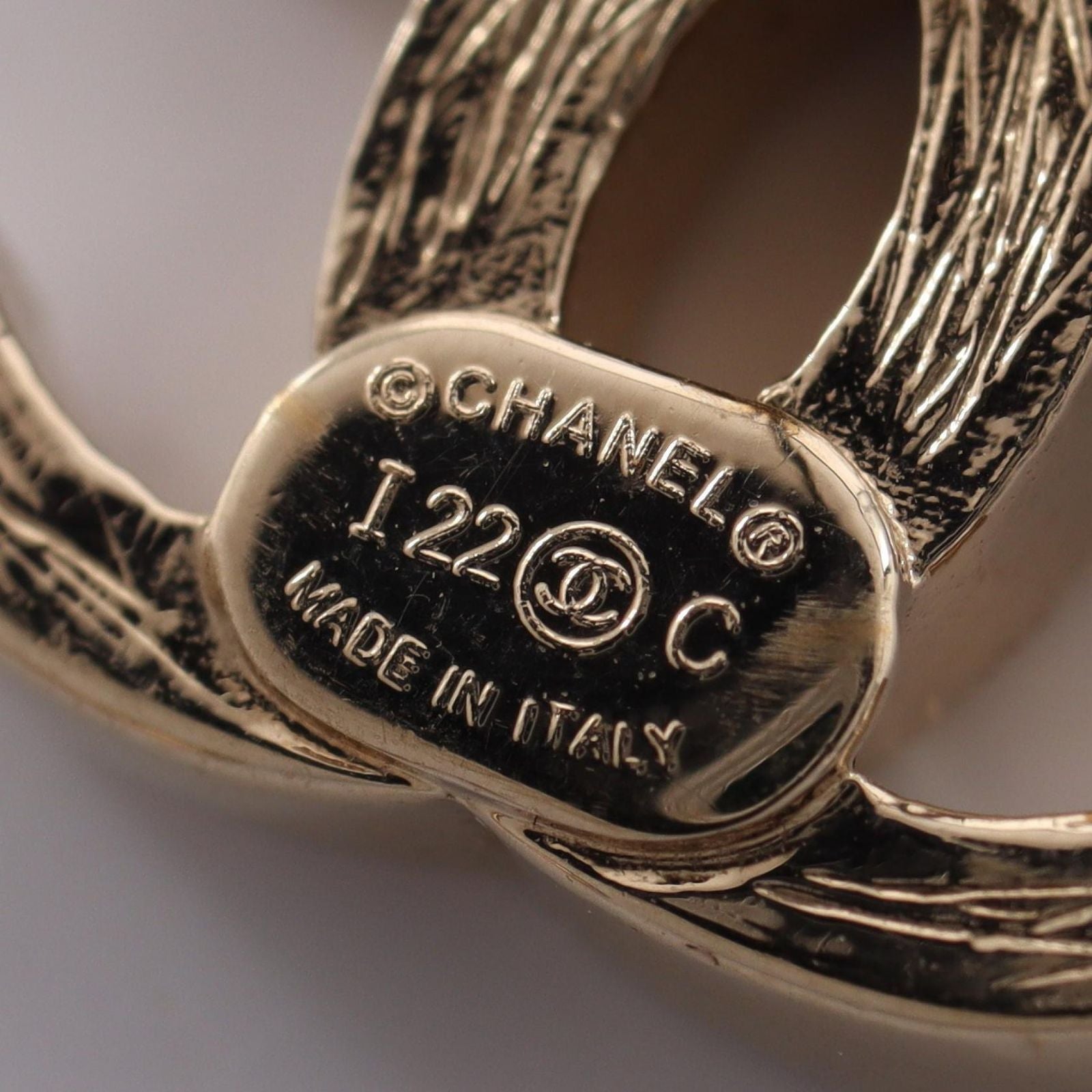 Chanel Earrings CC Logo Swing Chain with Ear Cuff — view 3