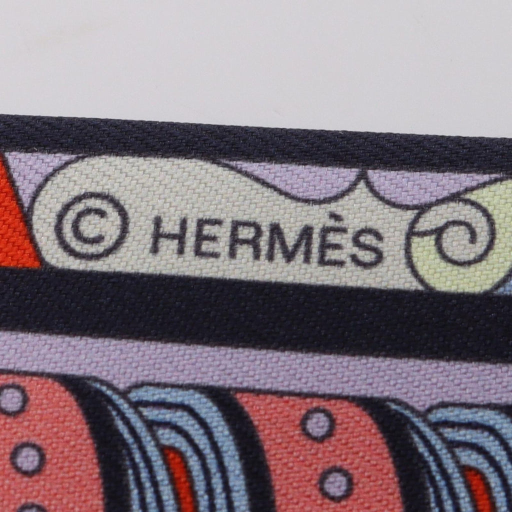 Hermes Scarf Twilly Harnais en Rosace Ribbon Silk — view 4