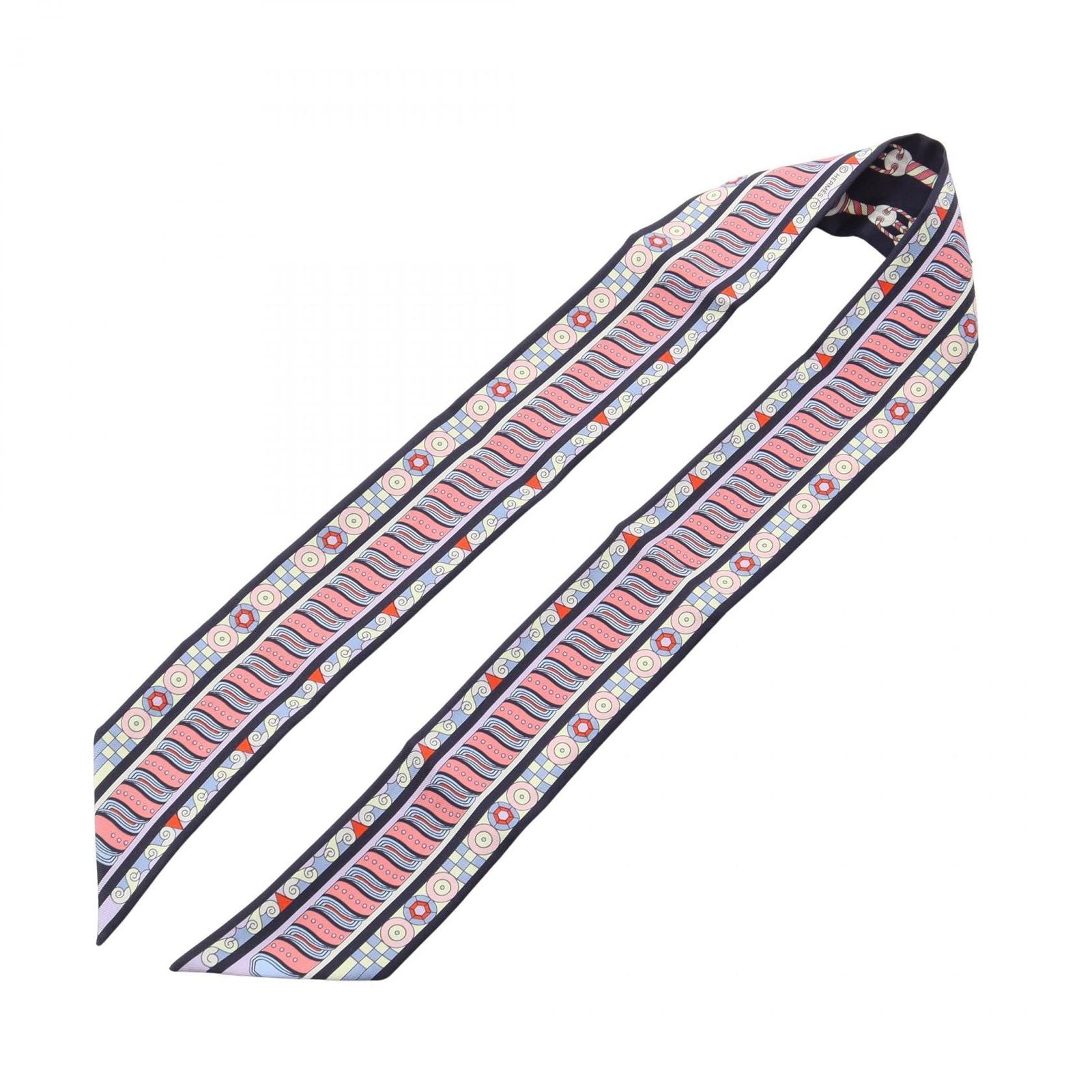 Hermes Scarf Twilly Harnais en Rosace Ribbon Silk — view 3