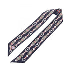Hermes Scarf Twilly Harnais en Rosace Ribbon Silk — view 2