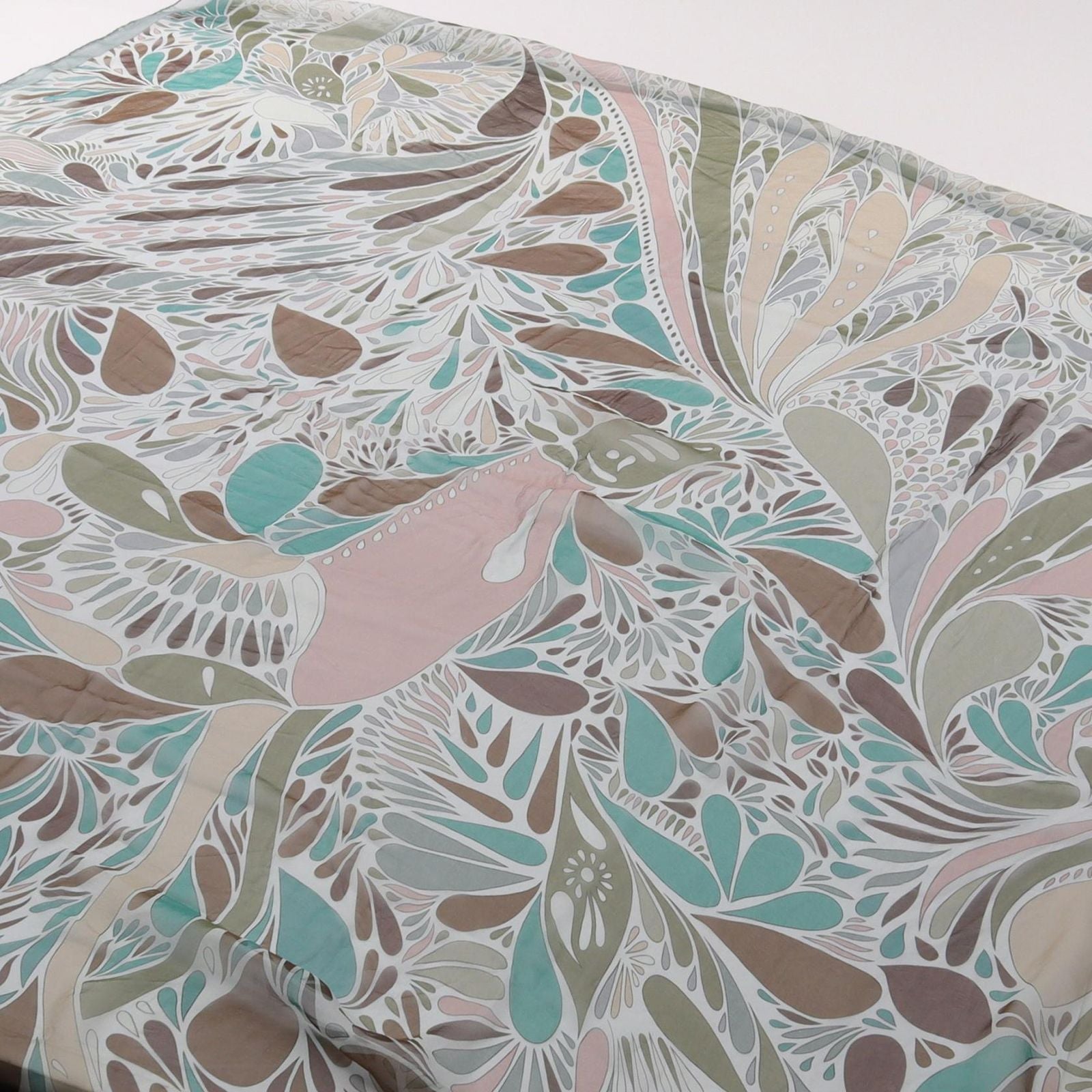 Hermes Scarf Shawl Carre Millefleurs du Mexique Chiffon Silk — view 2