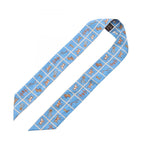 Hermes Scarf Twilly Couvertures Et Tenues de Jour Blue Silk — view 2