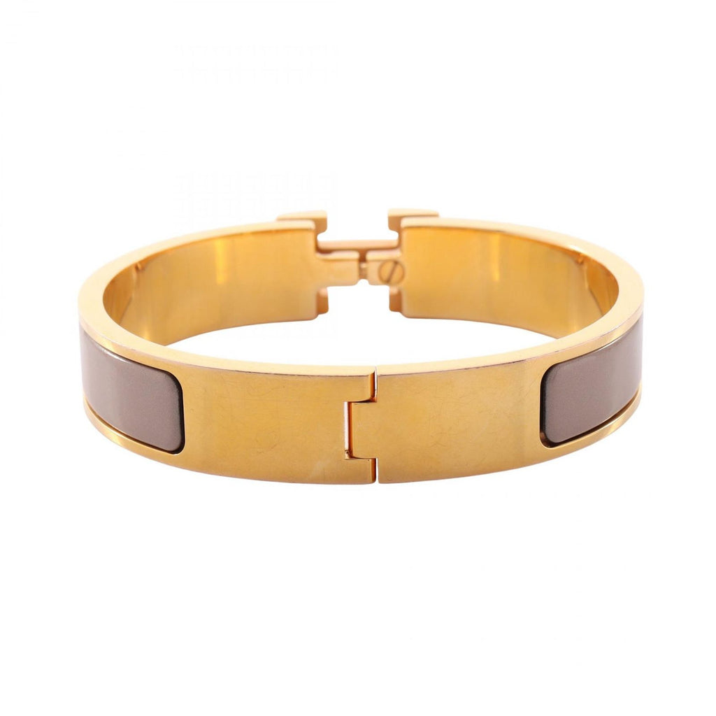 Hermes Bangle Clic Clac PM Greige Bracelet — view 2