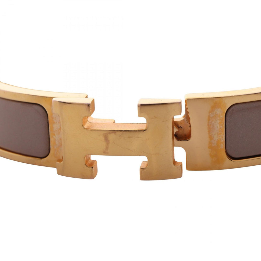 Hermes Bangle Clic Clac PM Greige Bracelet — view 6