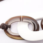 Hermes Necklace Karamba Brown White — view 6