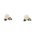 Chanel Earrings CC Logo Flower Motif