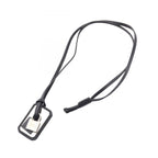 Hermes Necklace O'kelly GM Black Leather — view 3