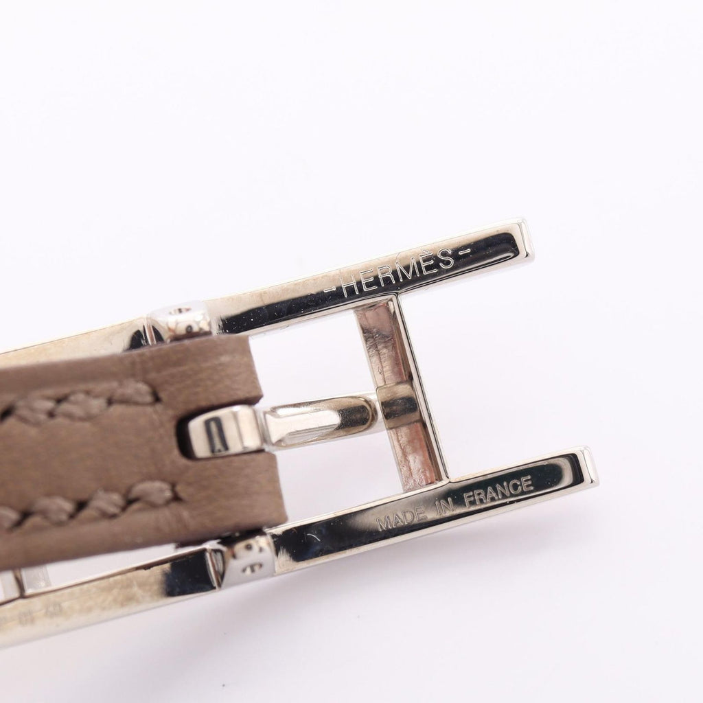 Hermes Behapi Double Tour Gray Beige Leather — view 4