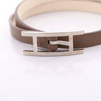 Hermes Behapi Double Tour Gray Beige Leather — view 8