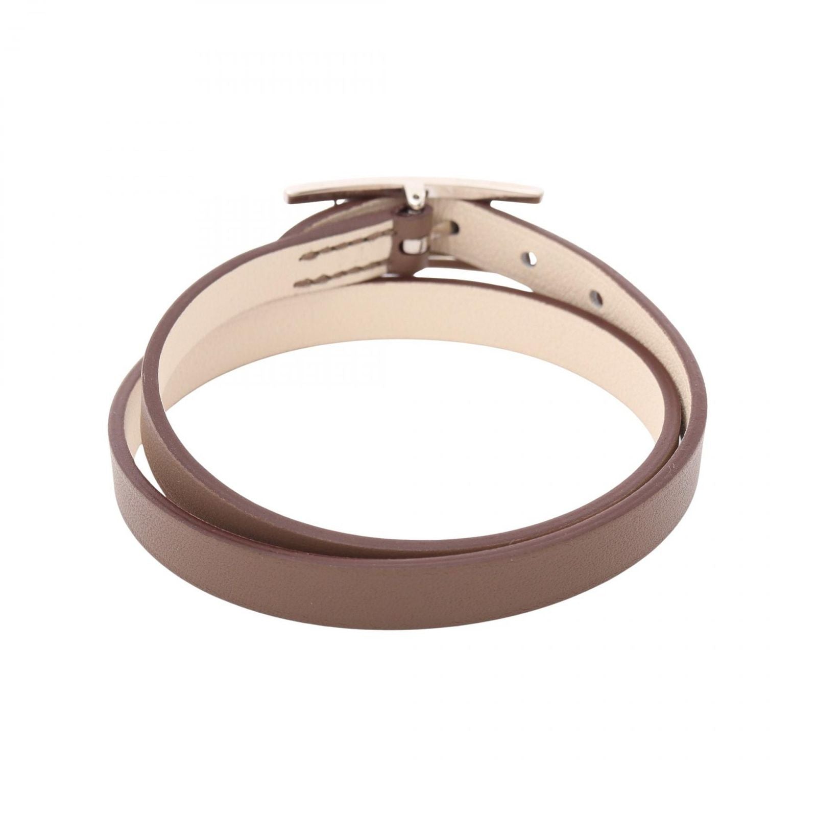 Hermes Behapi Double Tour Gray Beige Leather — view 2