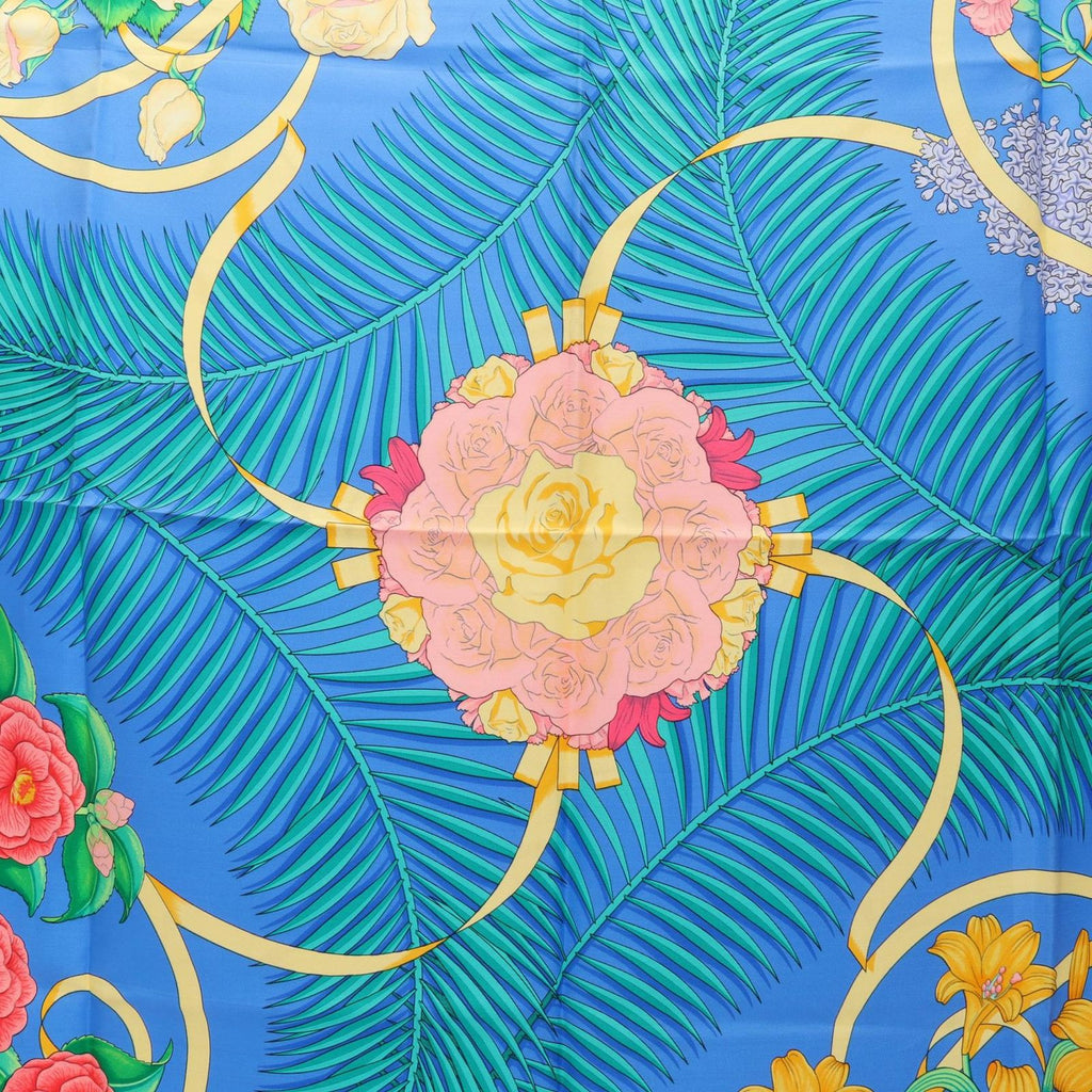 Hermes Scarf Carre 90 Fleurs de L'opera Silk — view 4