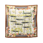 Hermes Scarf Carre 90 les Bolides Matelasse Cars Silk
