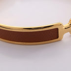 Hermes Bangle Olympe Leather Bracelet — view 5