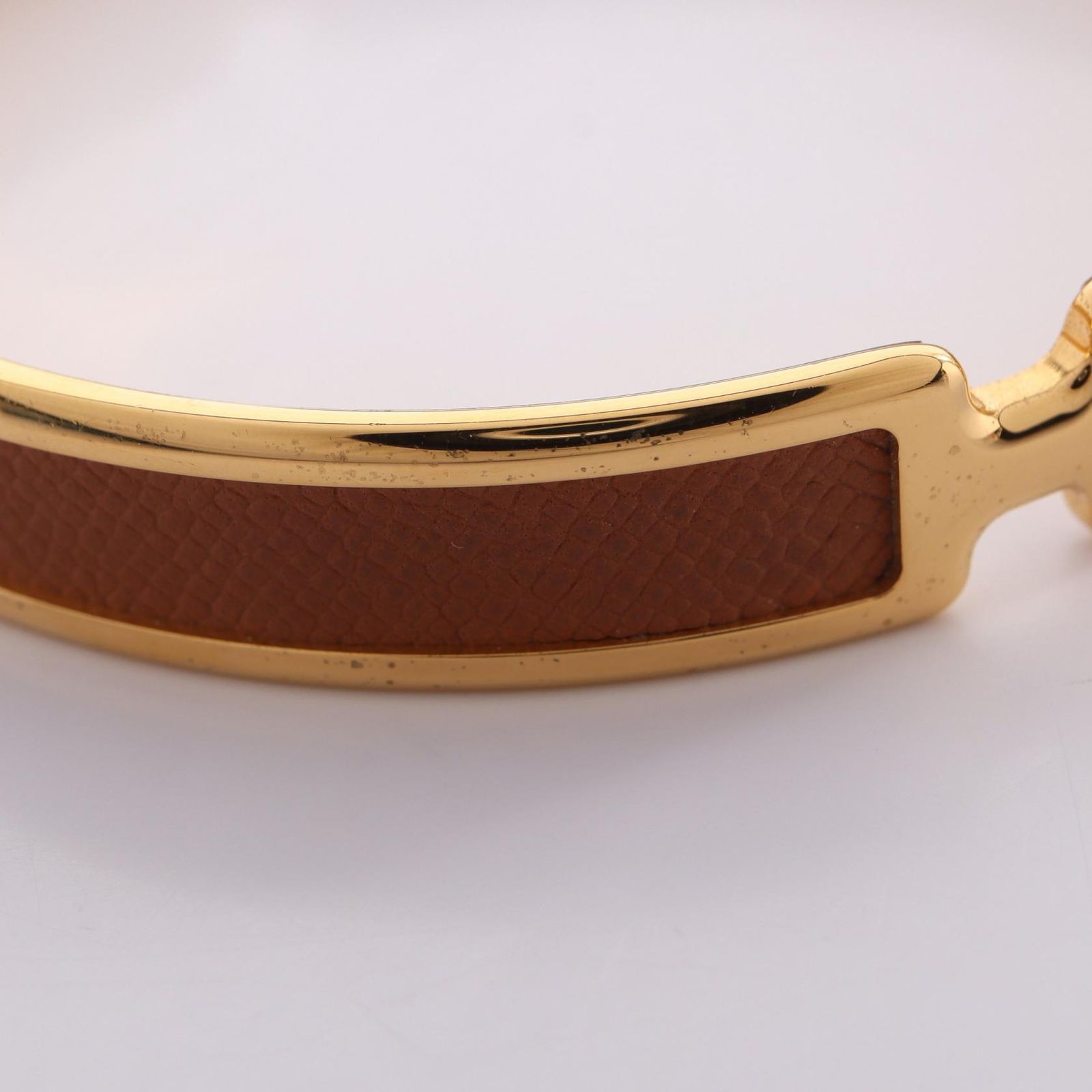 Hermes Bangle Olympe Leather Bracelet — view 5