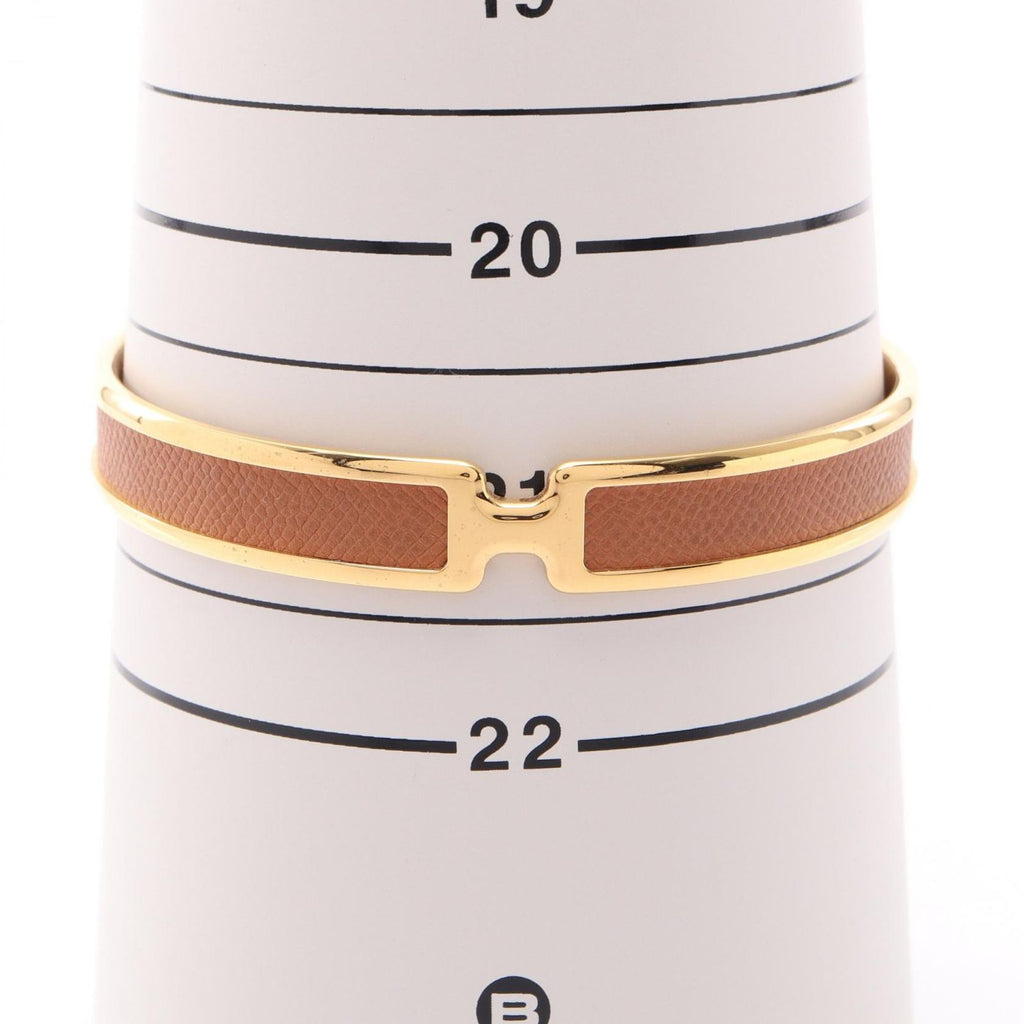 Hermes Bangle Olympe Leather Bracelet — view 4